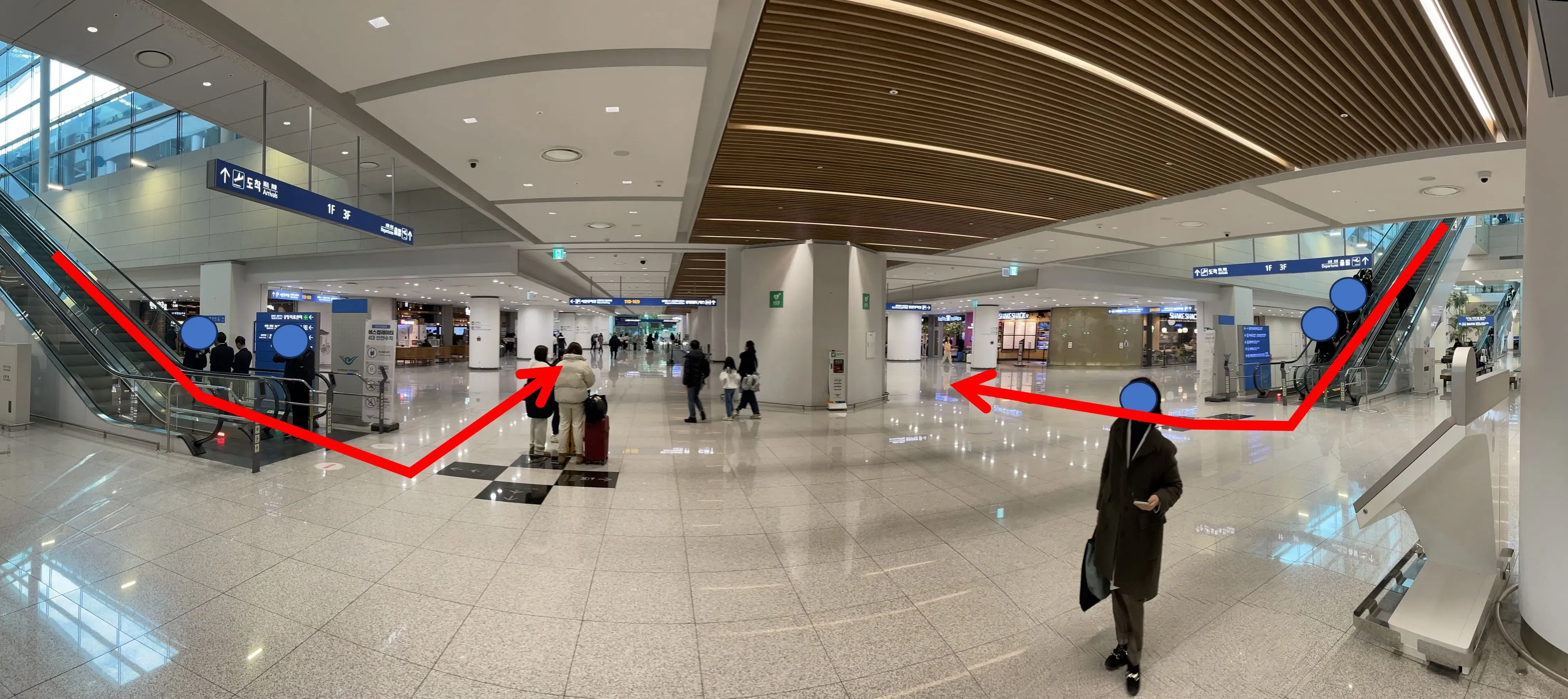 2터미널 공항버스 탑승위치 안내 사진(3)