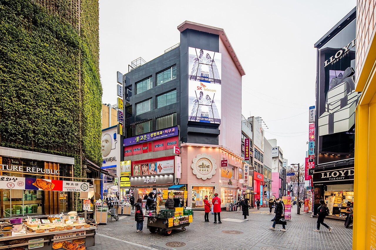 Myeongdong area in Seoul